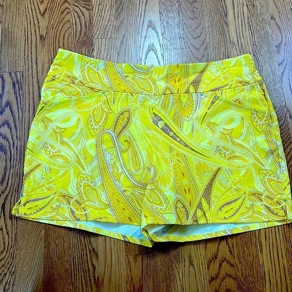 Inc Paisley Stretch Shorts 18 NWT